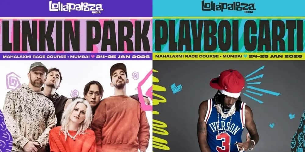 Изображение события «Linkin Park & Playboi Carti на фестивале Lollapalooza India 2026 в Мумбаи»